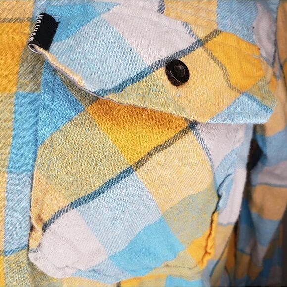 90s Burton Plaid Buttonup Overshirt - Picture 6 of 9
